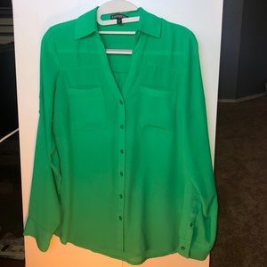 Express green blouse